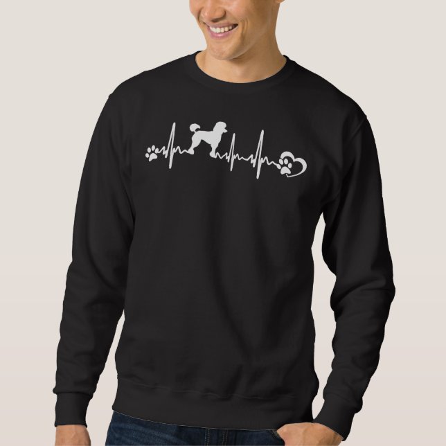 Poodle Heartbeat Sweatshirt (Front)