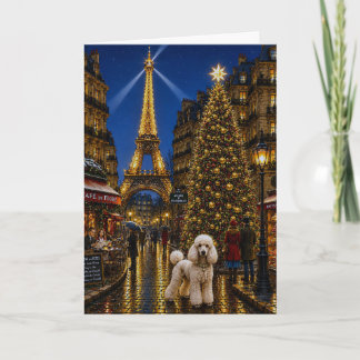 Poodle Holiday Card