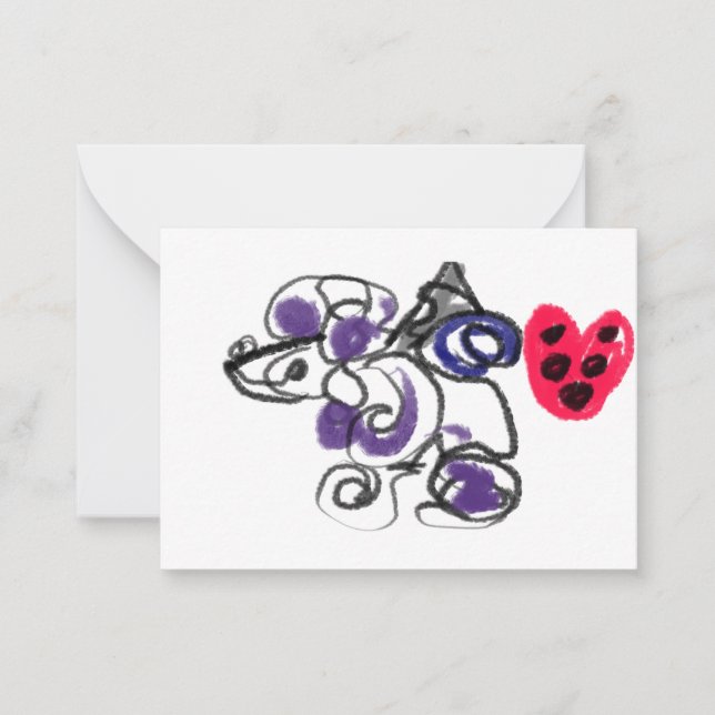 Poodle hot  card (Front)