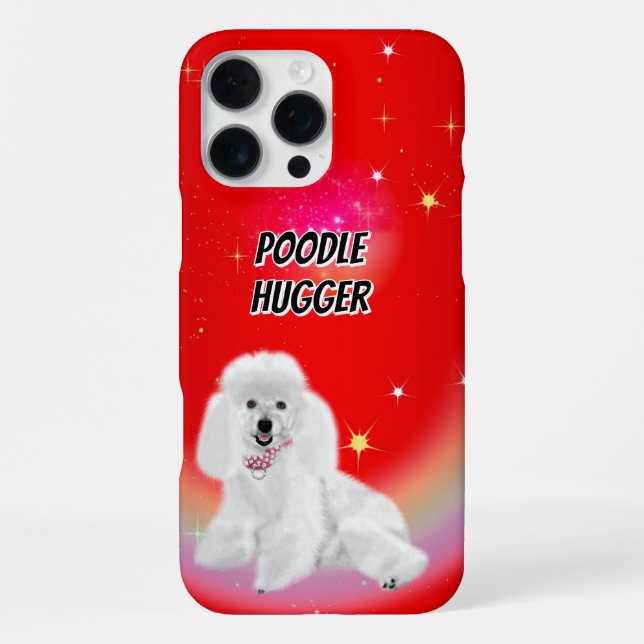 Poodle Hugger iPhone Case (Back)