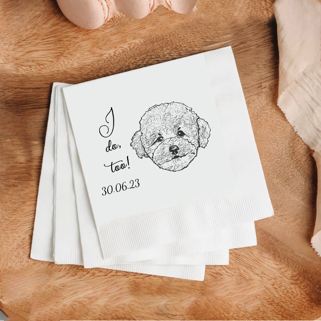 Poodle I Do Too Dog Custom Cocktail Napkin (Creator Uploaded)