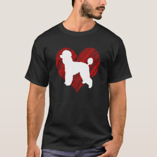 Poodle I Love Dog Parent T-Shirt