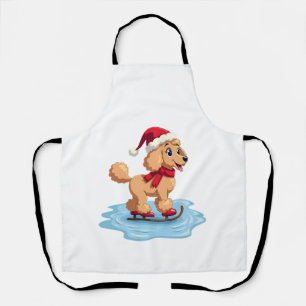 Poodle Ice Skater Apron