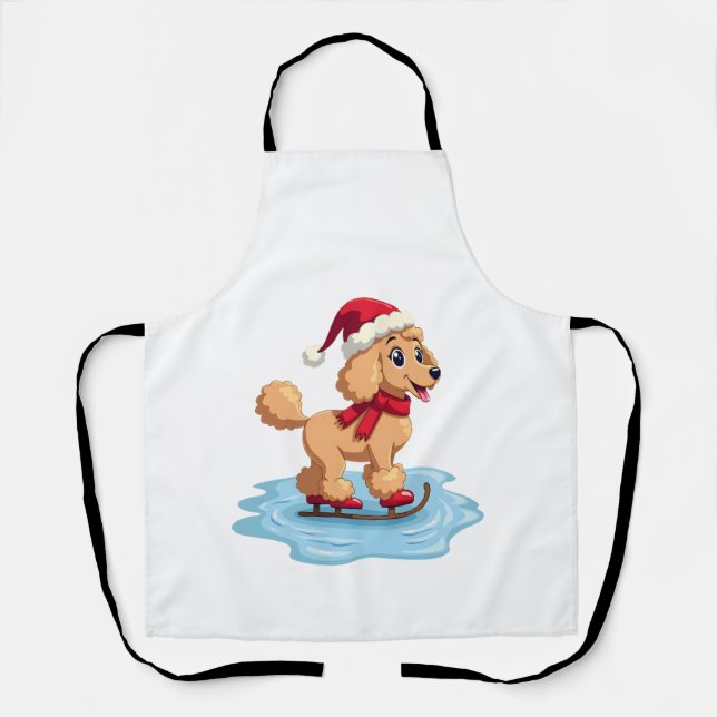 Poodle Ice Skater Apron (Front)