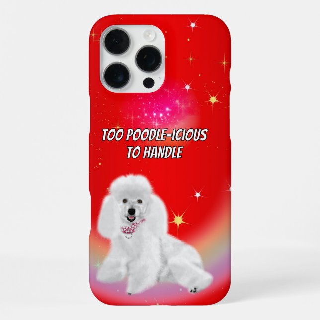 Poodle-icious iPhone Case (Back)