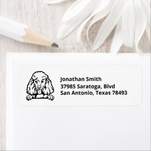 POODLE   Image on Return Address Label