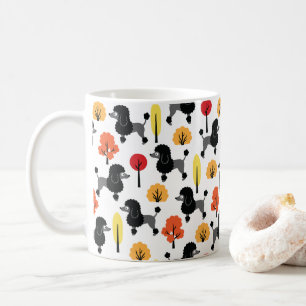 Poodle in the park coffee mug