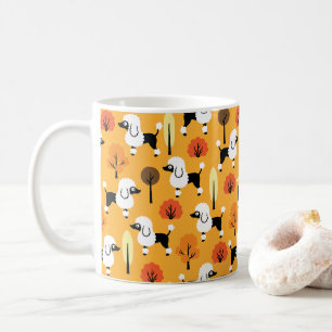 Poodle in the park coffee mug