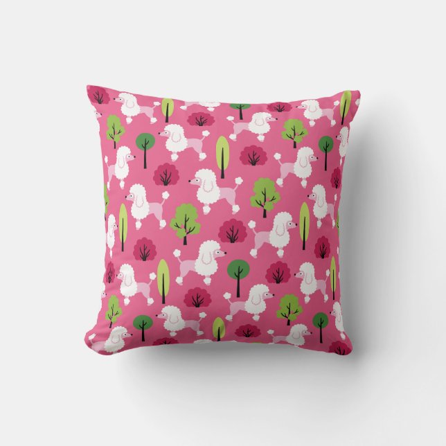 Poodle in the park cushion (Front)