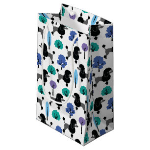 Poodle in the park. small gift bag