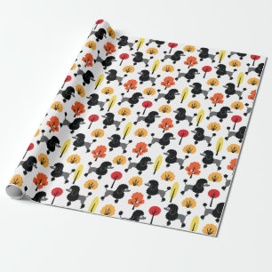 Poodle in the park Wrapping Paper