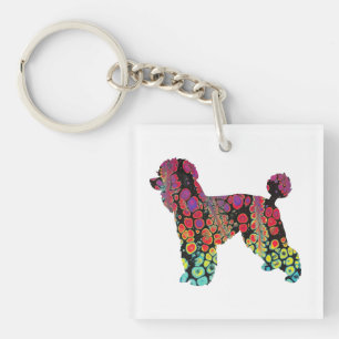 Poodle Key Ring