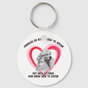 Poodle Keychain