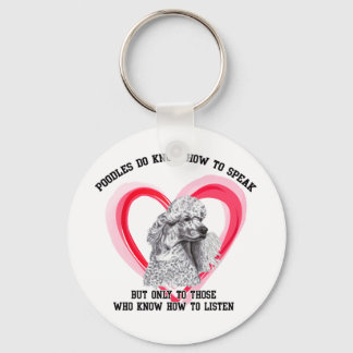 Poodle Keychain