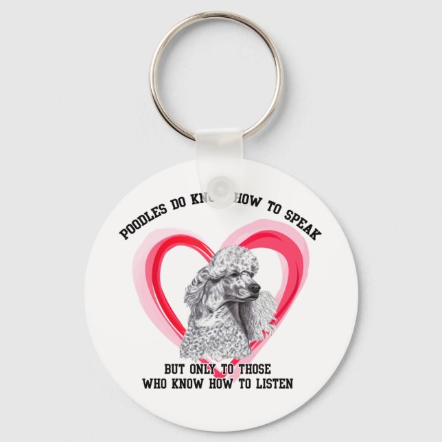 Poodle Keychain (Front)