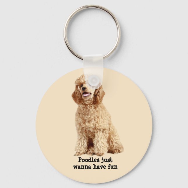 Poodle Keychain (Front)