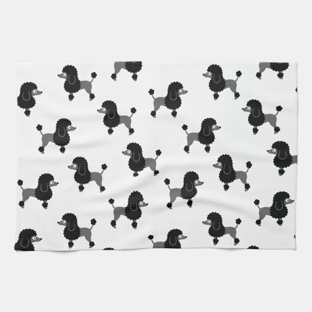 Poodle Kitchen Towel (Horizontal)