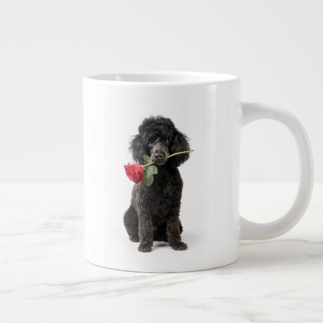 Poodle Love Large Coffee Mug (Right)
