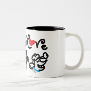 Poodle Love Two-Tone Coffee Mug