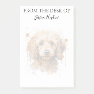 Poodle Lover Monogrammed Dog Post-it Notes