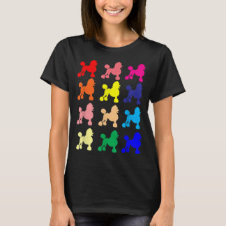 Poodle lovers dog pop art gift t T-Shirt