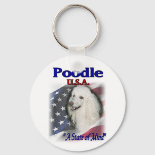 Poodle Lovers Gifts Key Ring