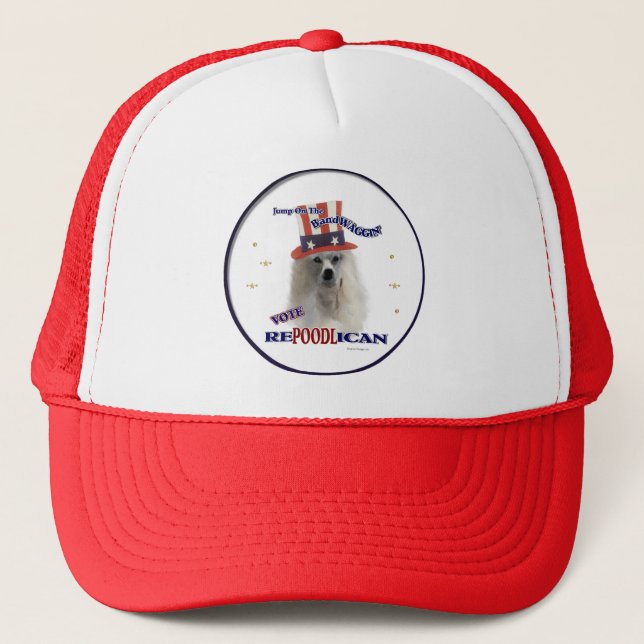 POODLE  Lovers Gifts Trucker Hat (Front)