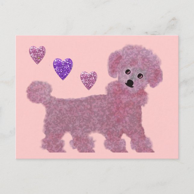 Poodle Luv Postcard (Front)