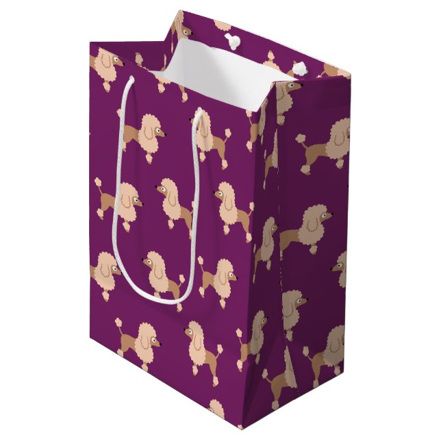 Poodle Medium Gift Bag (Front Angled)
