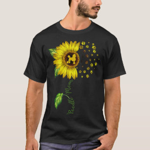 Poodle Mom Sunflower Poodle Lover Gifts Dog Mom Ma T-Shirt