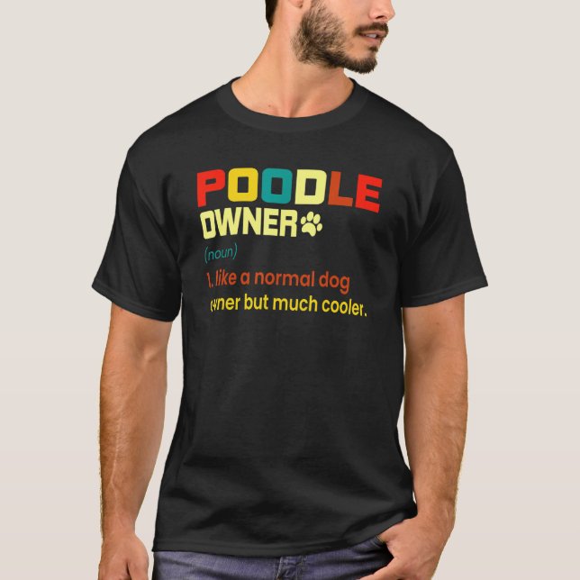 Poodle Mum Dad T-Shirt (Front)