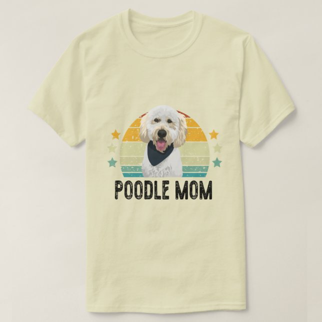 Poodle Mum , Poodle Gift for mum, Best Poochon Mum T-Shirt (Design Front)