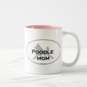 Poodle Mum Two-Tone Coffee Mug