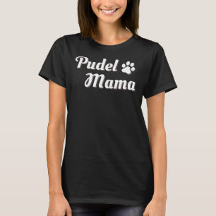 Poodle Mum With Paw T-Shirt