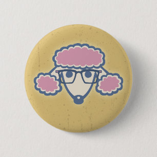 Poodle Nerd 6 Cm Round Badge