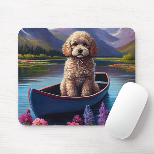 Poodle on a Paddle: A Scenic Adventure Mouse Pad (With Mouse)