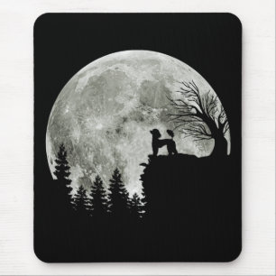 Poodle On Mountain Halloween Gift For Poodle Lover Mouse Pad