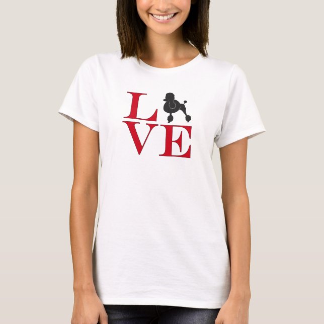 Poodle Owner Poodle Lover - Light Coloured Tee (Front)
