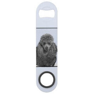 Poodle Painting Miniature Toy Black Original Art