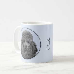 Poodle Painting Miniature Toy Black Original Art Coffee Mug