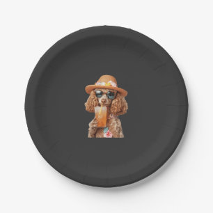 Poodle Paper Plate