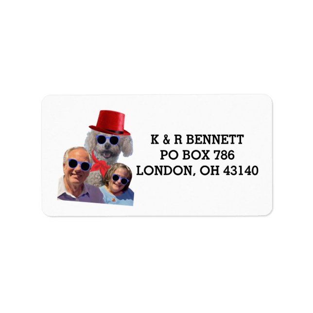 Poodle Parents Address Labels (Front)