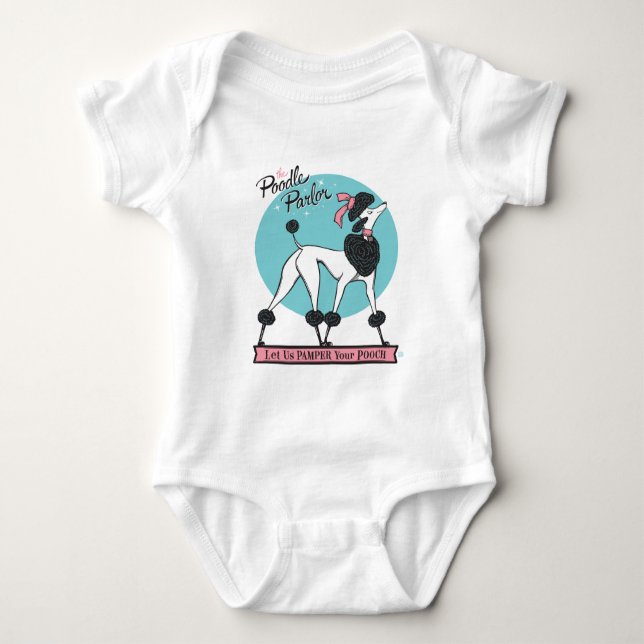Poodle Parlour Baby Bodysuit (Front)