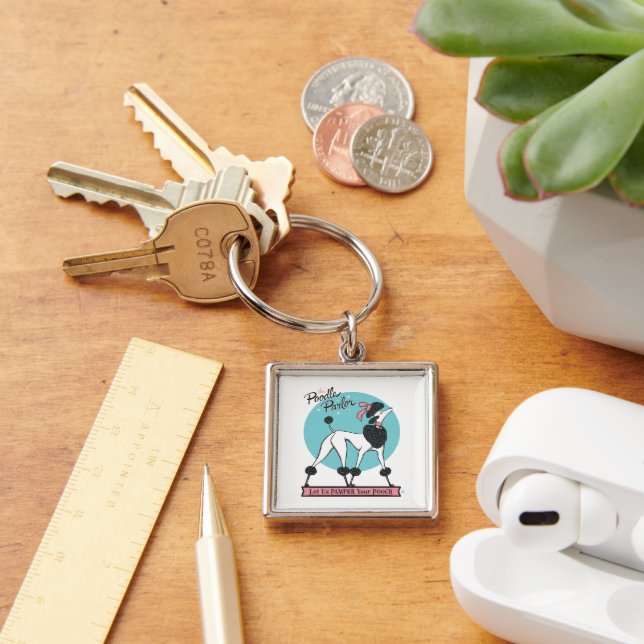 Poodle Parlour Key Ring (Desk)