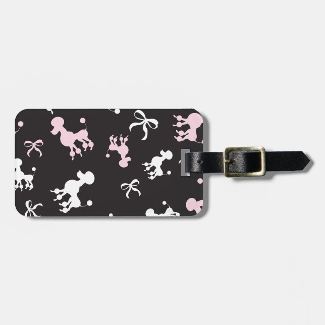 Poodle Passion Luggage Tag (Front Horizontal)