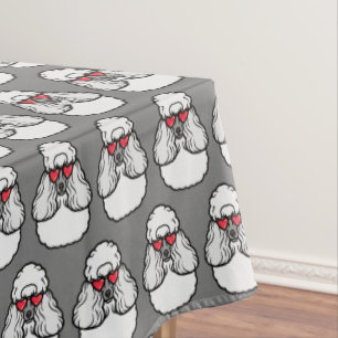Poodle Pattern Funny Tablecloth