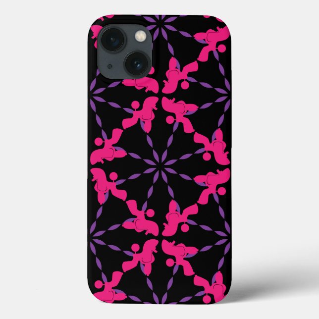 Poodle Pattern Illustration customisable  Case-Mate iPhone Case (Back)