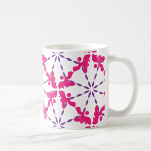 Poodle Pattern Illustration customisable Coffee Mug