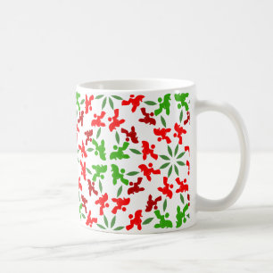 Poodle Pattern Illustration customisable Coffee Mug