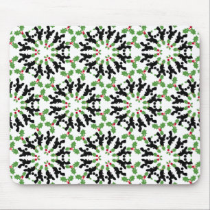 Poodle Pattern Illustration customisable Mouse Pad